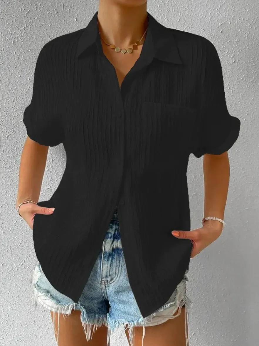 Flor® | Casual Buttoned Loose Blouse