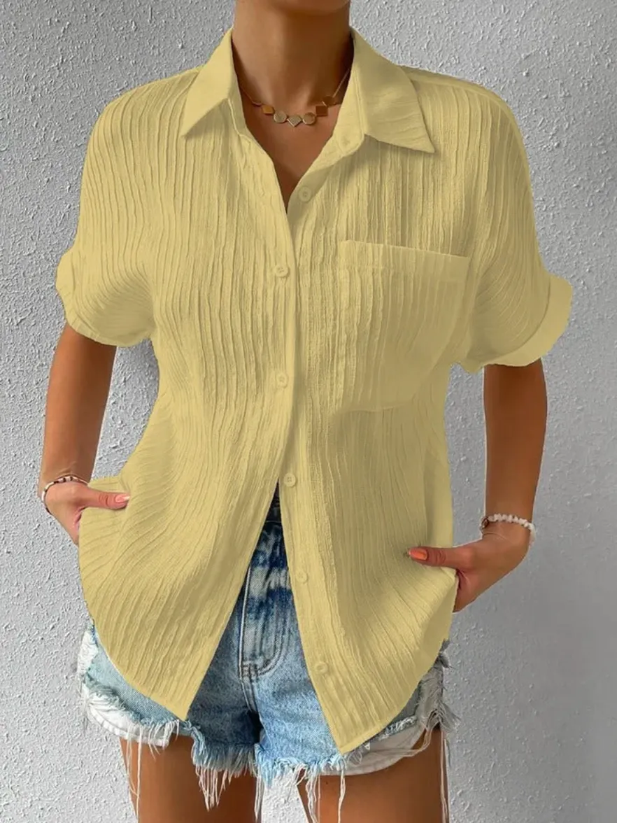 Flor® | Casual Buttoned Loose Blouse