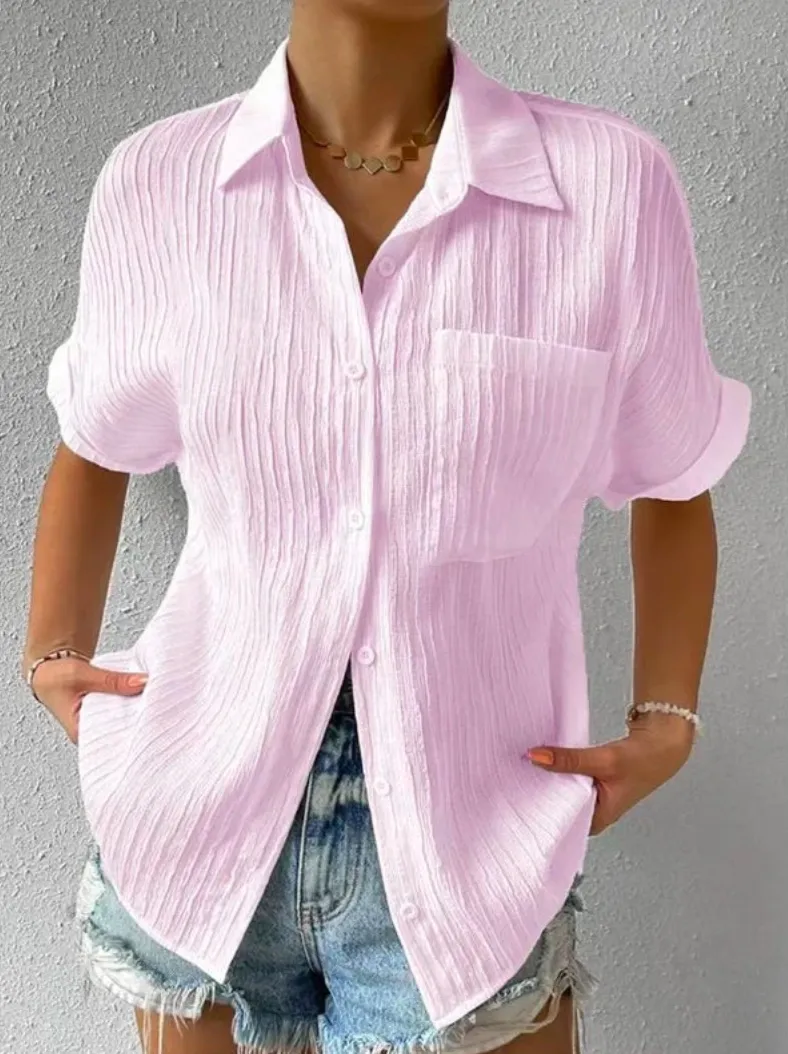 Flor® | Casual Buttoned Loose Blouse