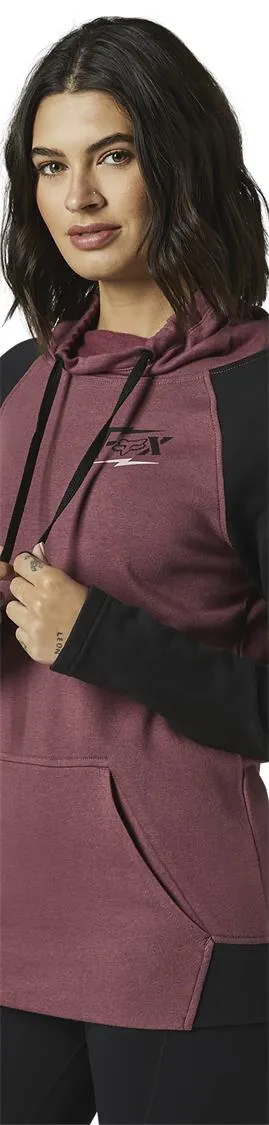 FOX WOMENS CLEAN UP PULLOVER FLEECE HOODY [PURPLE HAZE] XS