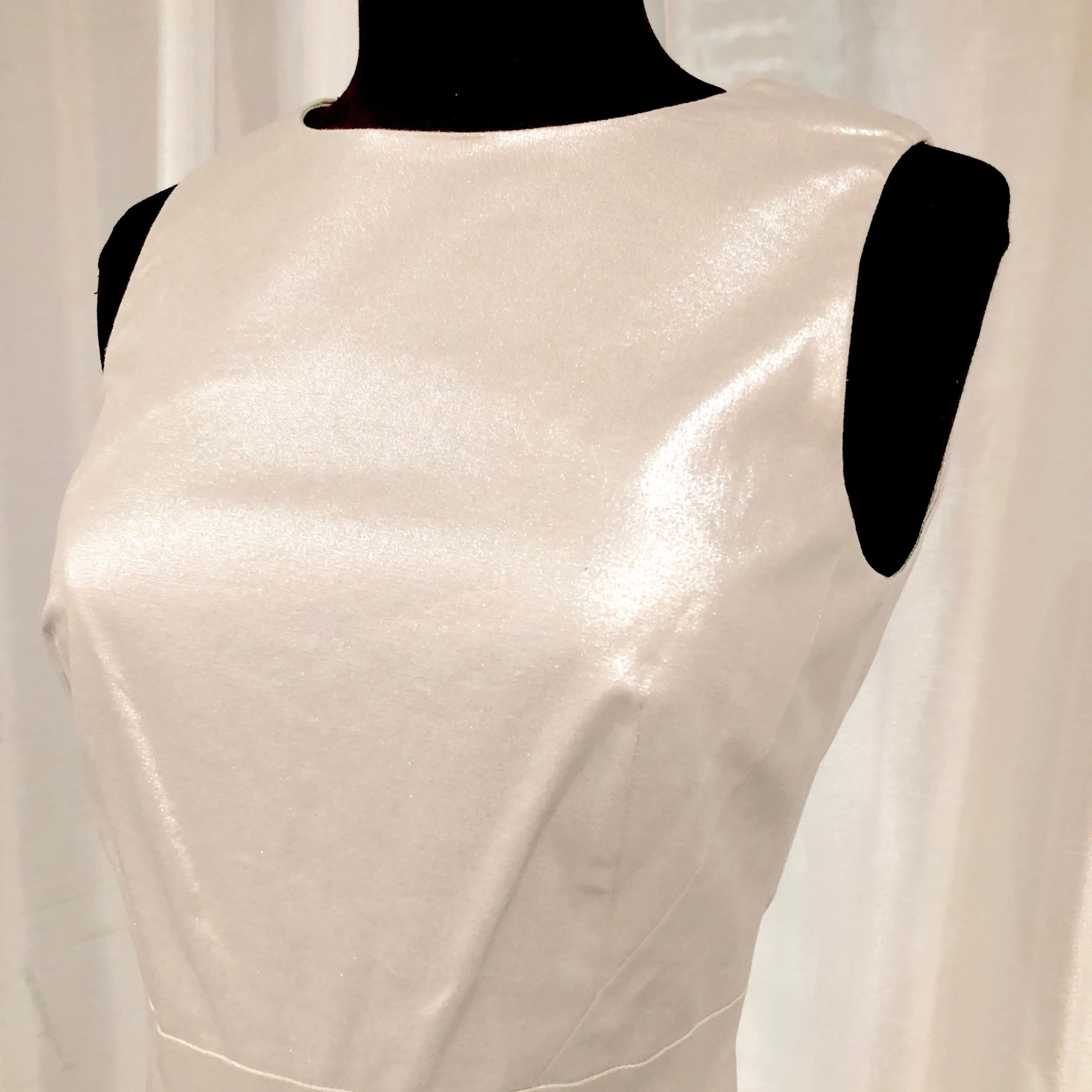 FRENCH CONNECTION Short Silver Dress Size 4 NWT