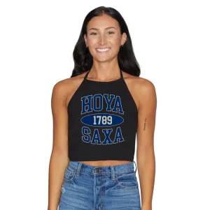 Georgetown Black Halter Top
