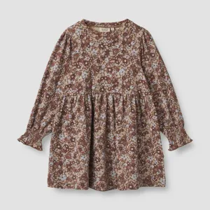 Girls Jersey Dress in Eliane Flowers of Plenty
