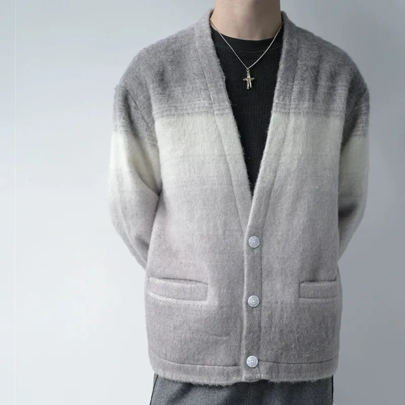 Gradient Wool Cardigan