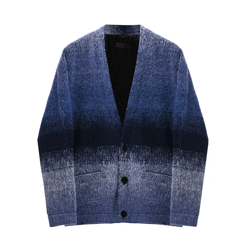 Gradient Wool Cardigan