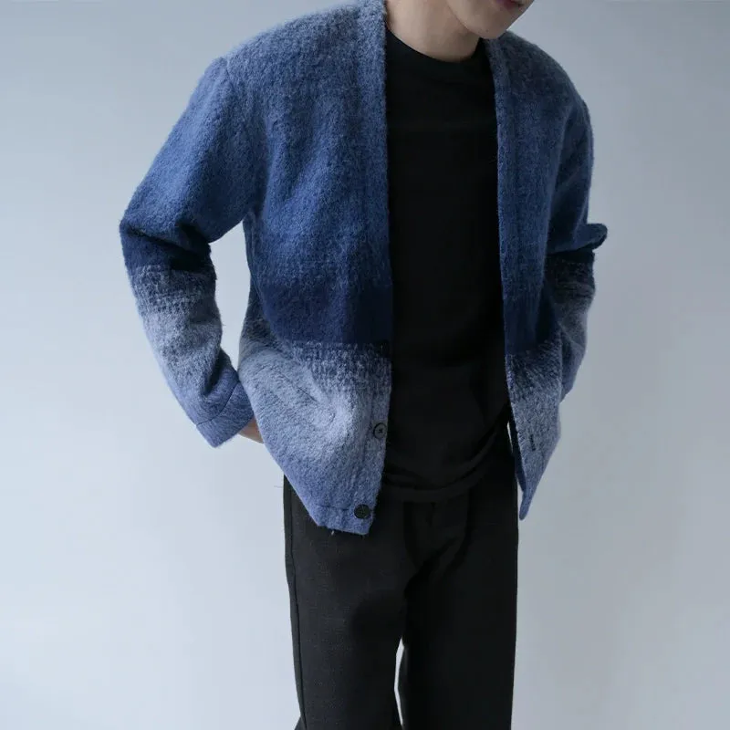 Gradient Wool Cardigan