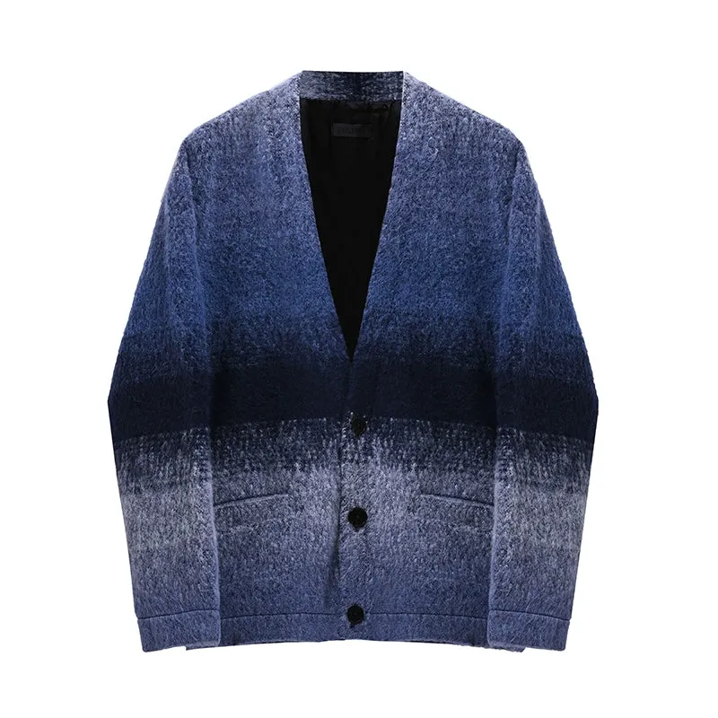 Gradient Wool Cardigan