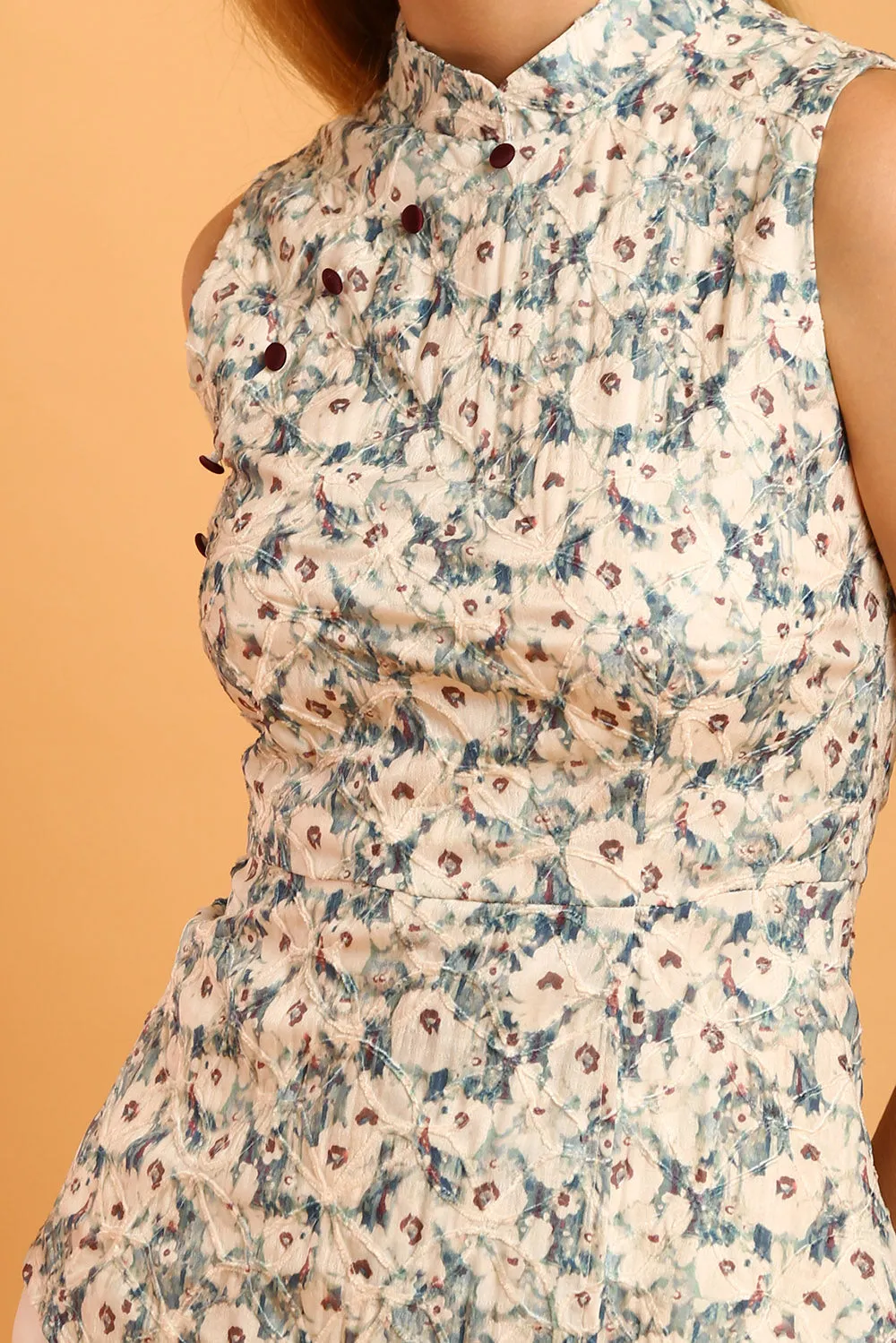 Gretal Cheongsam Top in Green