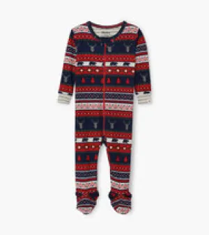 Hatley Pj's - Fair Isle Stag Sleeper - 6-9m