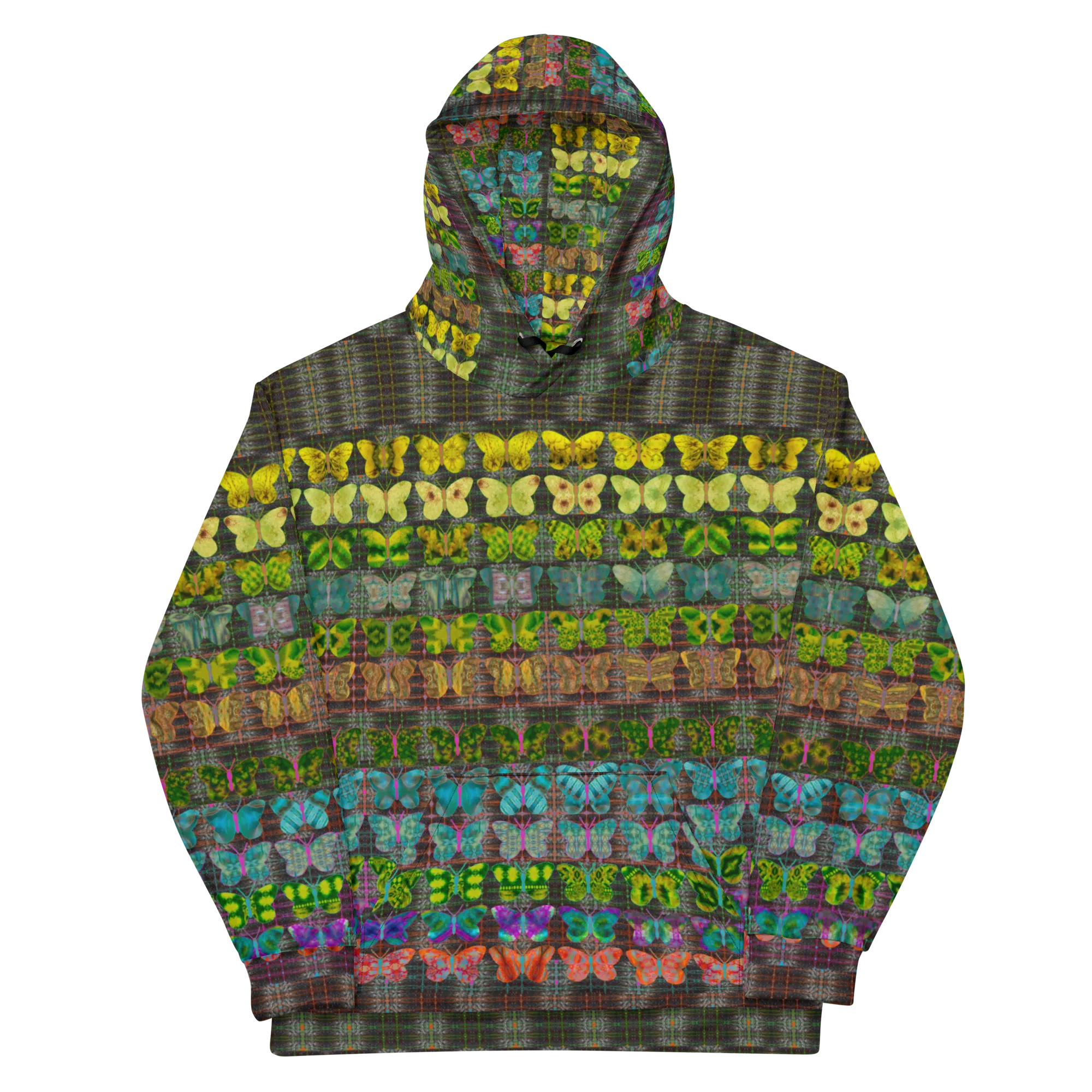 Hoodie (Unisex)(Butterfly Glade Tree Link Pride Stripes) RJSTHS2022 RJS