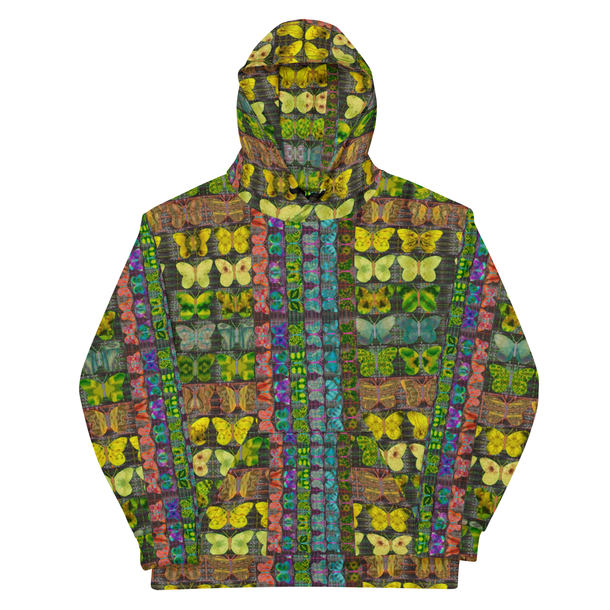 Hoodie (Unisex)(Butterfly Glade Tree Link Pride Stripes) RJSTHS2022 RJS
