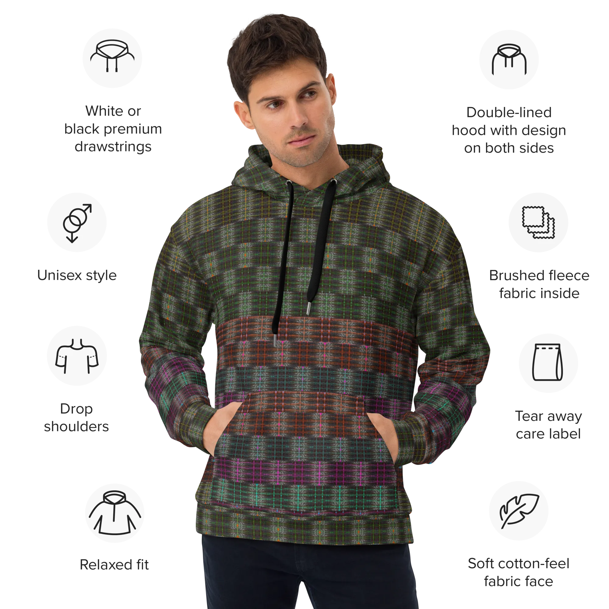 Hoodie (Unisex)(Tree Link Pride Stripes) RJSTHw2022 vRJ