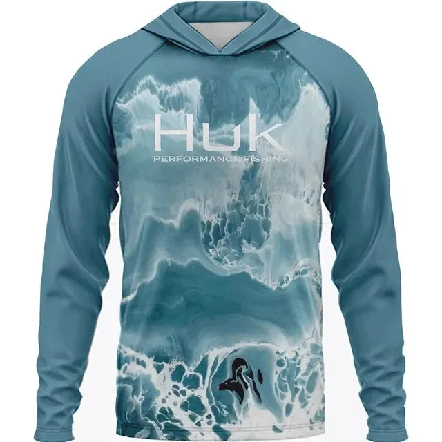 Huk Gear UPF 50  Long Sleeve Hooded Summer Fishing Shirt: Summer 2025 Collection