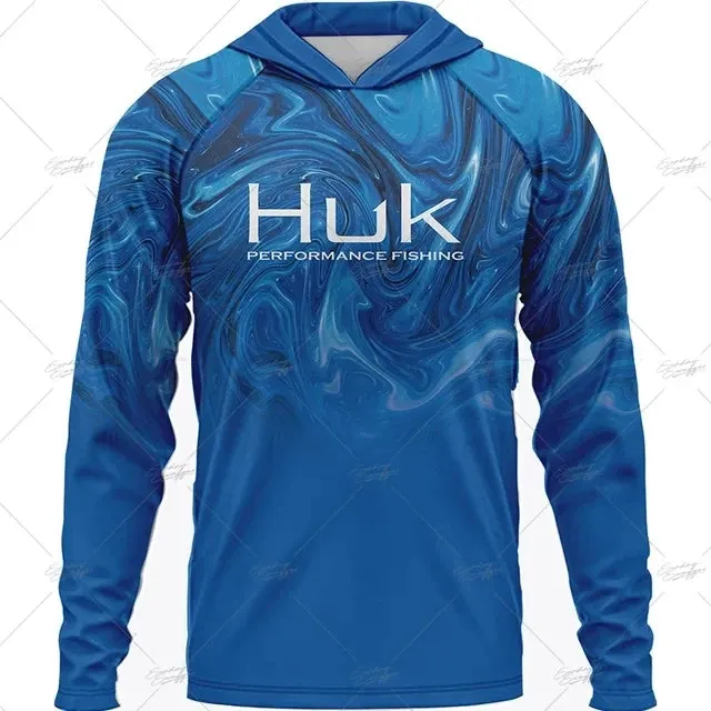 Huk Gear UPF 50  Long Sleeve Hooded Summer Fishing Shirt: Summer 2025 Collection