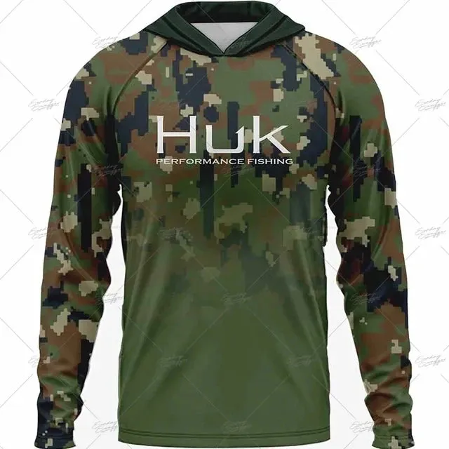 Huk Gear UPF 50  Long Sleeve Hooded Summer Fishing Shirt: Summer 2025 Collection