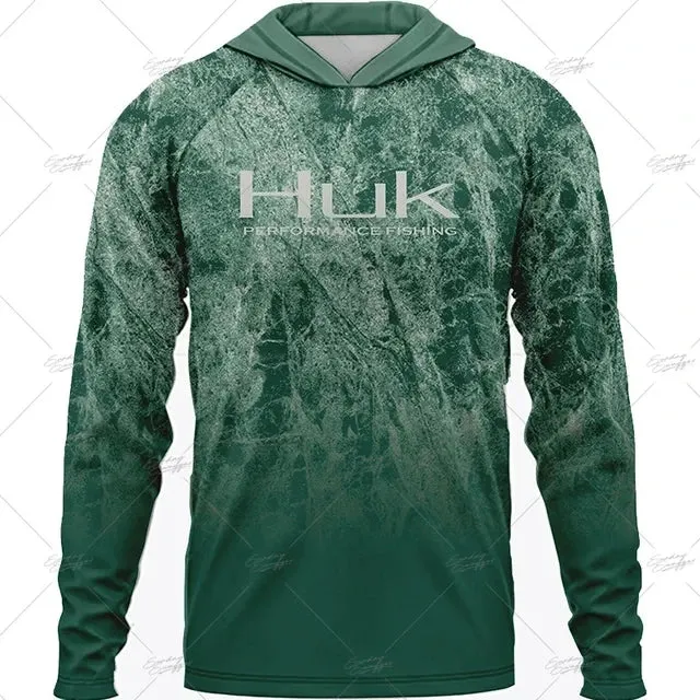 Huk Gear UPF 50  Long Sleeve Hooded Summer Fishing Shirt: Summer 2025 Collection