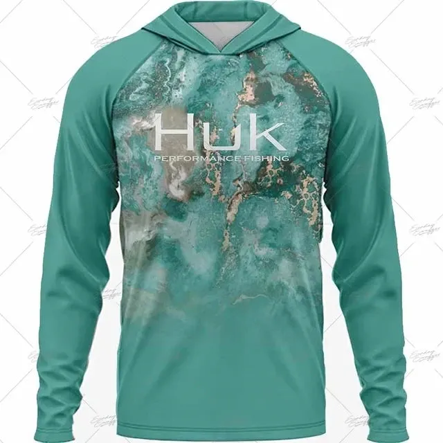 Huk Gear UPF 50  Long Sleeve Hooded Summer Fishing Shirt: Summer 2025 Collection