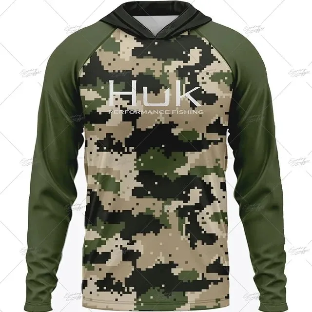 Huk Gear UPF 50  Long Sleeve Hooded Summer Fishing Shirt: Summer 2025 Collection