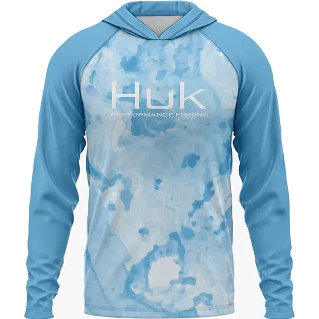 Huk Gear UPF 50  Long Sleeve Hooded Summer Fishing Shirt: Summer 2025 Collection