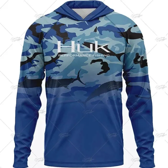 Huk Gear UPF 50  Long Sleeve Hooded Summer Fishing Shirt: Summer 2025 Collection