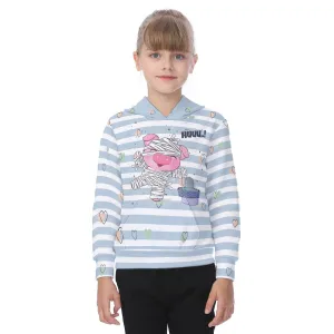 Huuu! Oversized Kids Gray Blue Hoodie