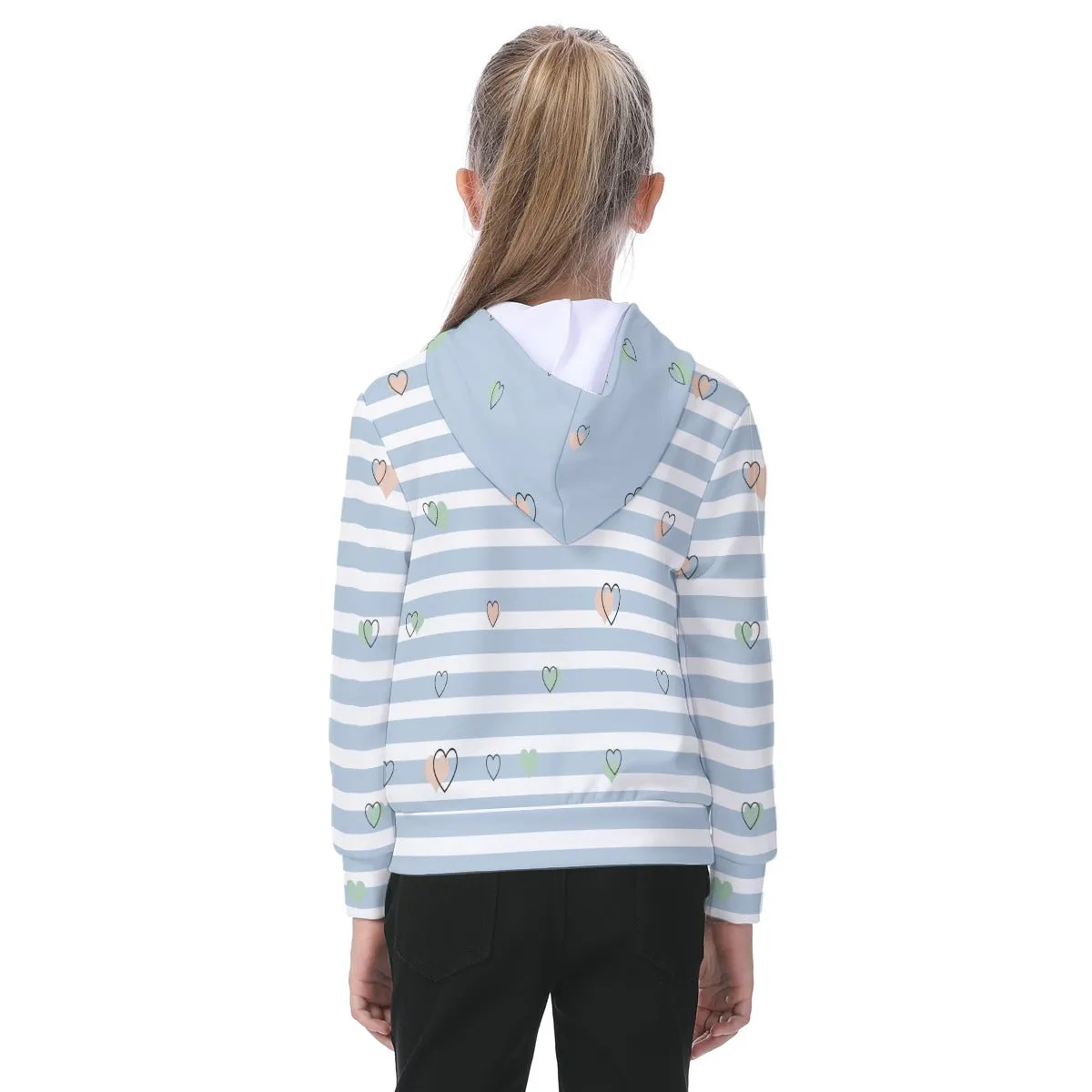 Huuu! Oversized Kids Gray Blue Hoodie