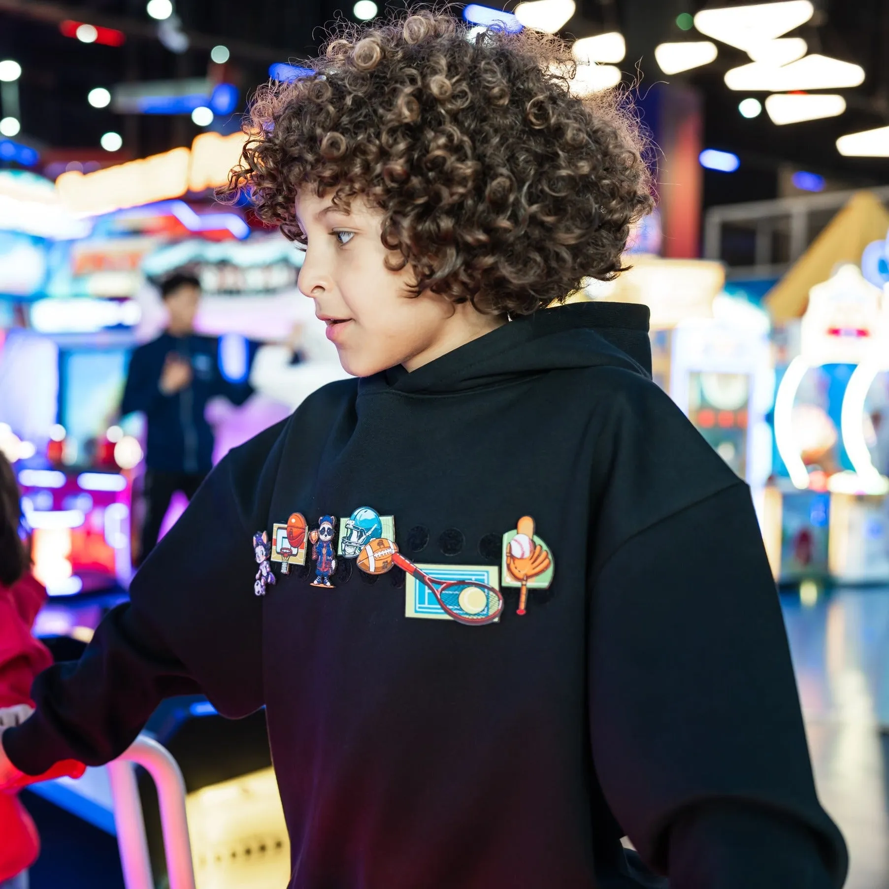 Interchangeable Velcro Patch Hoodie - Unisex