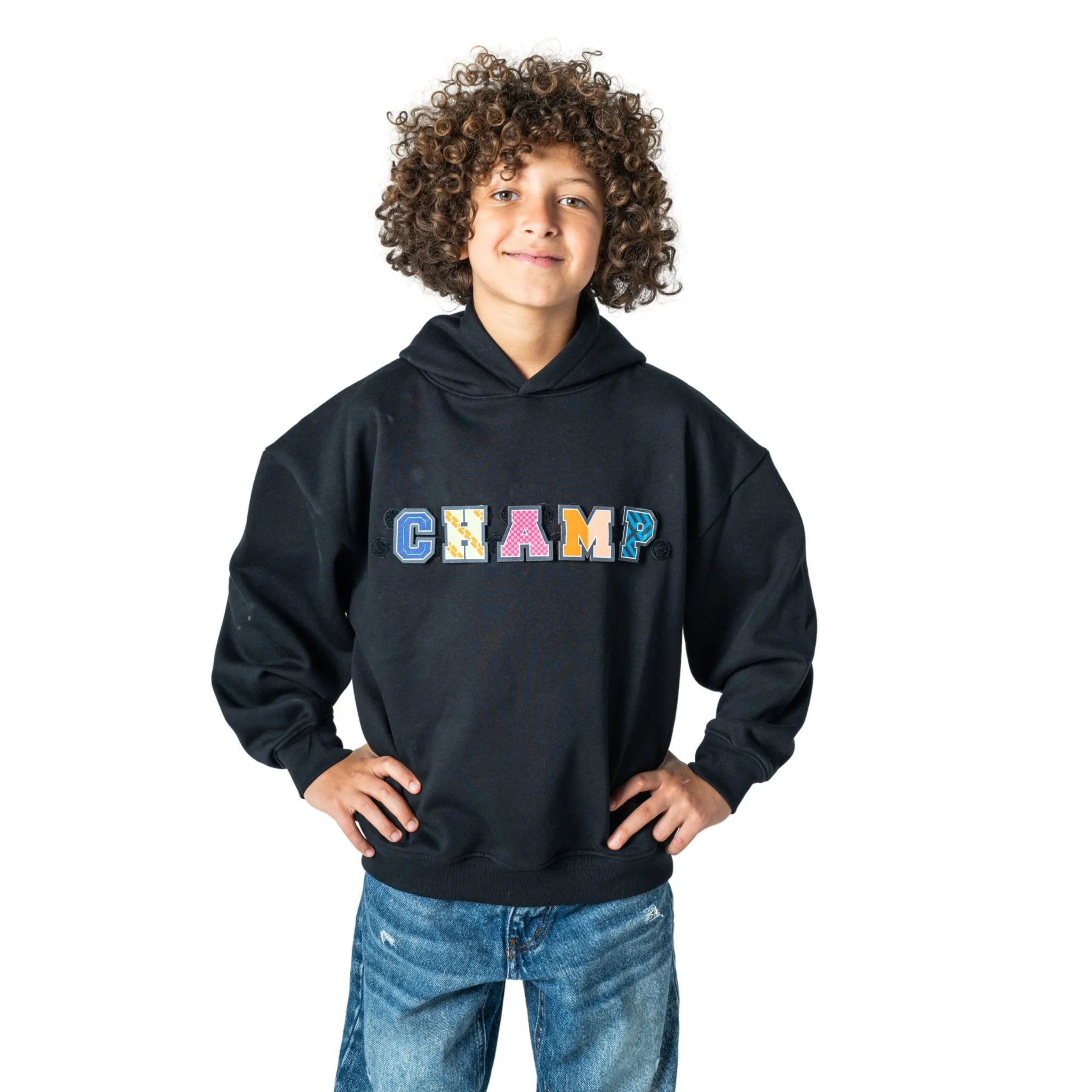 Interchangeable Velcro Patch Hoodie - Unisex