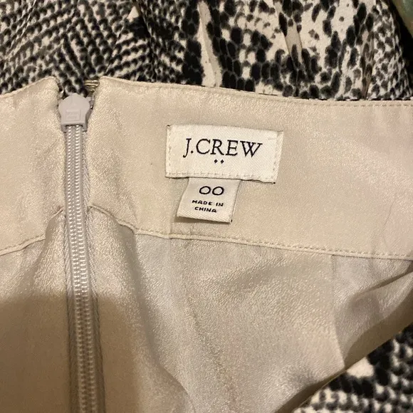 J Crew Factory Lightweight Pleated Snakeprint Midi Skirt