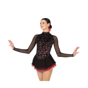 J28/23 Swirletta dress: Black/Red