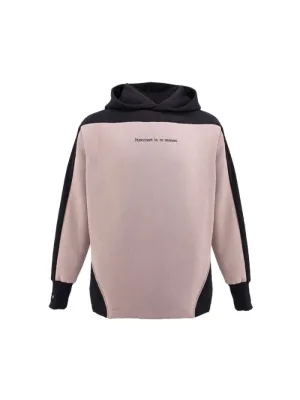 JAZZ BEIGE & BLACK EMBROIDERED MEN'S HOODIE