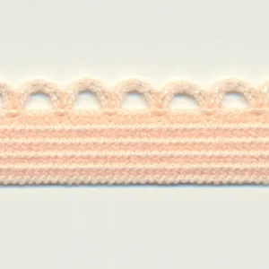 Knit Picot Stretch Tape #08 Peach Beige