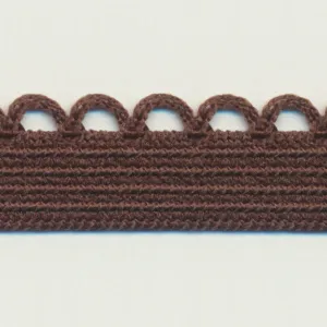 Knit Picot Stretch Tape #36 Dark Brown