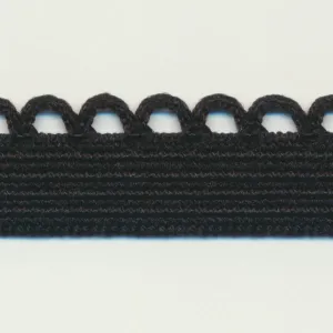 Knit Picot Stretch Tape #50 Black