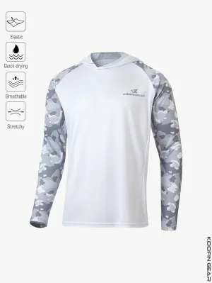 Koofin Pelagic Gear UPF 50  Long Sleeve Hooded Fishing Shirt: Sun Protection and Comfort