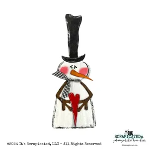 Layered Snowman with Heart