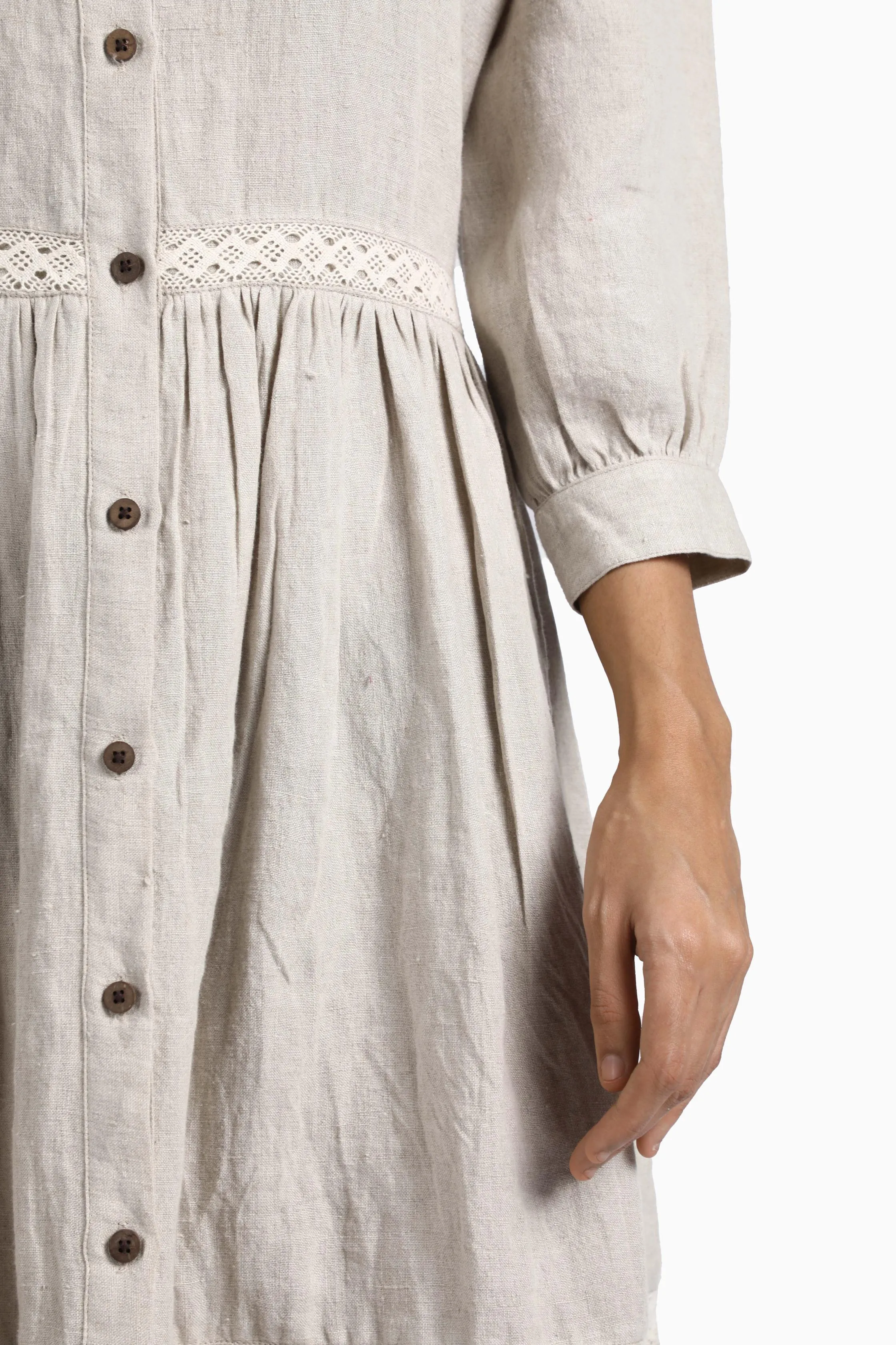Linen Ariel Maxi Dress-Muted Mocha