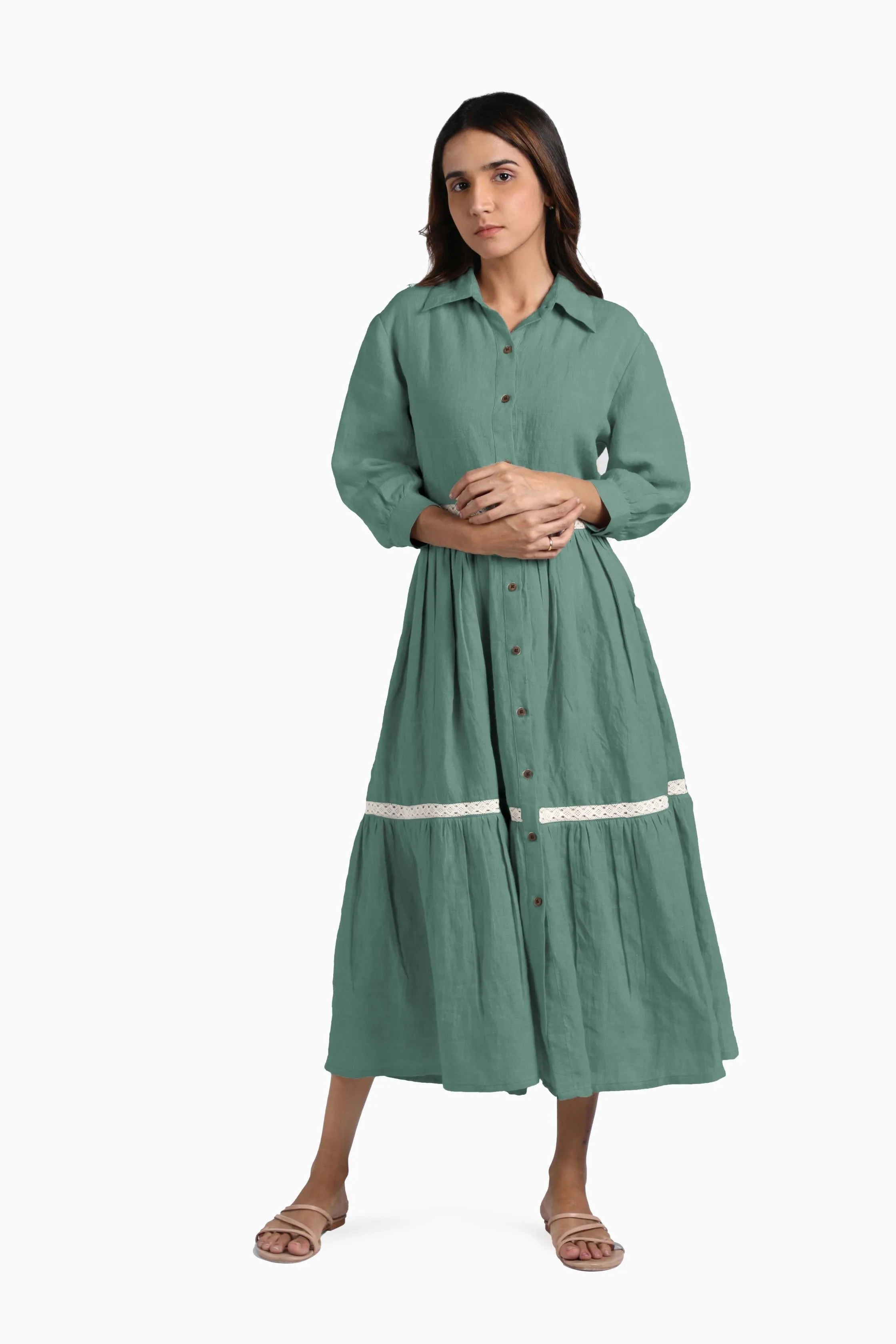 Linen Ariel Maxi Dress-Muted Mocha