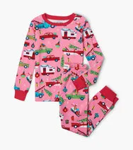 Little Blue House Pj's - Pink Retro Christmas - 8