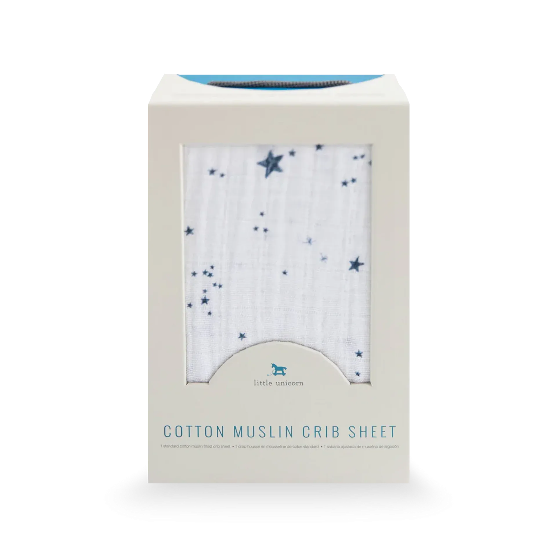 Little Unicorn Cotton Muslin Crib Sheet (Shooting Stars)
