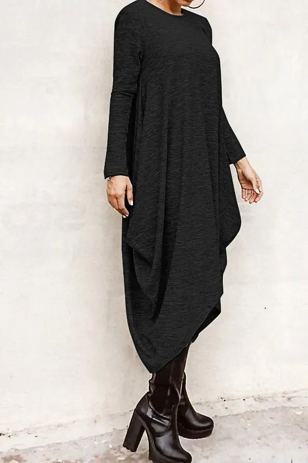 Loose Plus Size Irregular Dress