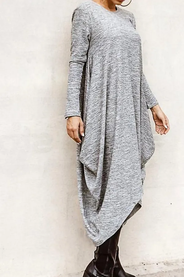 Loose Plus Size Irregular Dress