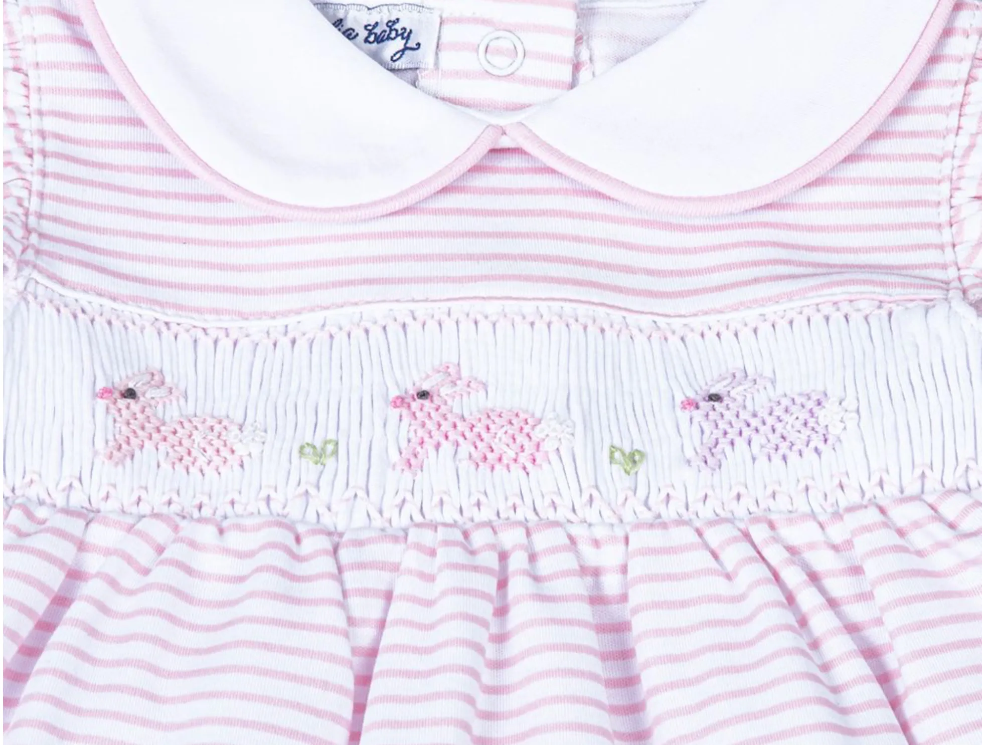 Magnolia Baby Hoppity Hop Smocked Flutter Sleeve Dress