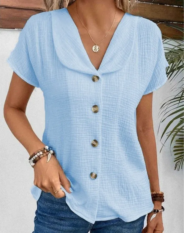 Marisol | Stylish Top with Collar and Buttons