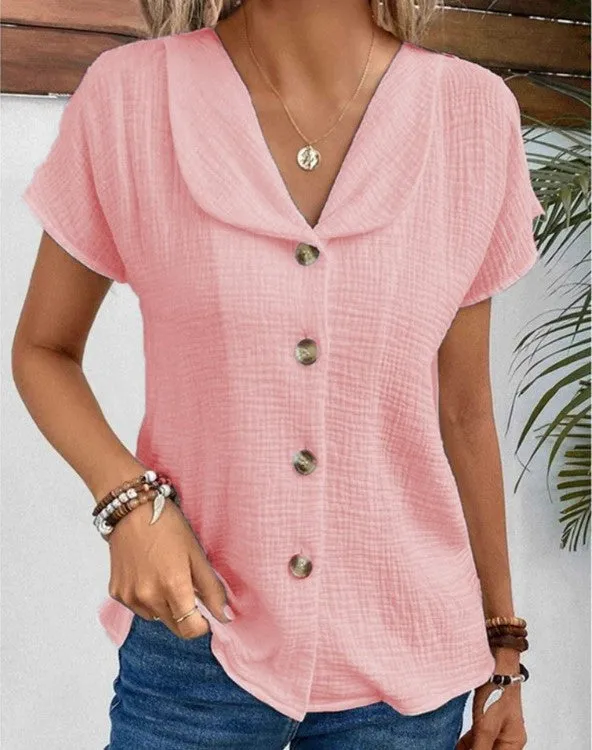 Marisol | Stylish Top with Collar and Buttons