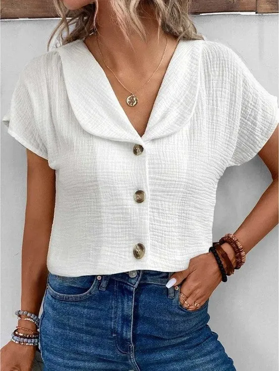 Marisol | Stylish Top with Collar and Buttons