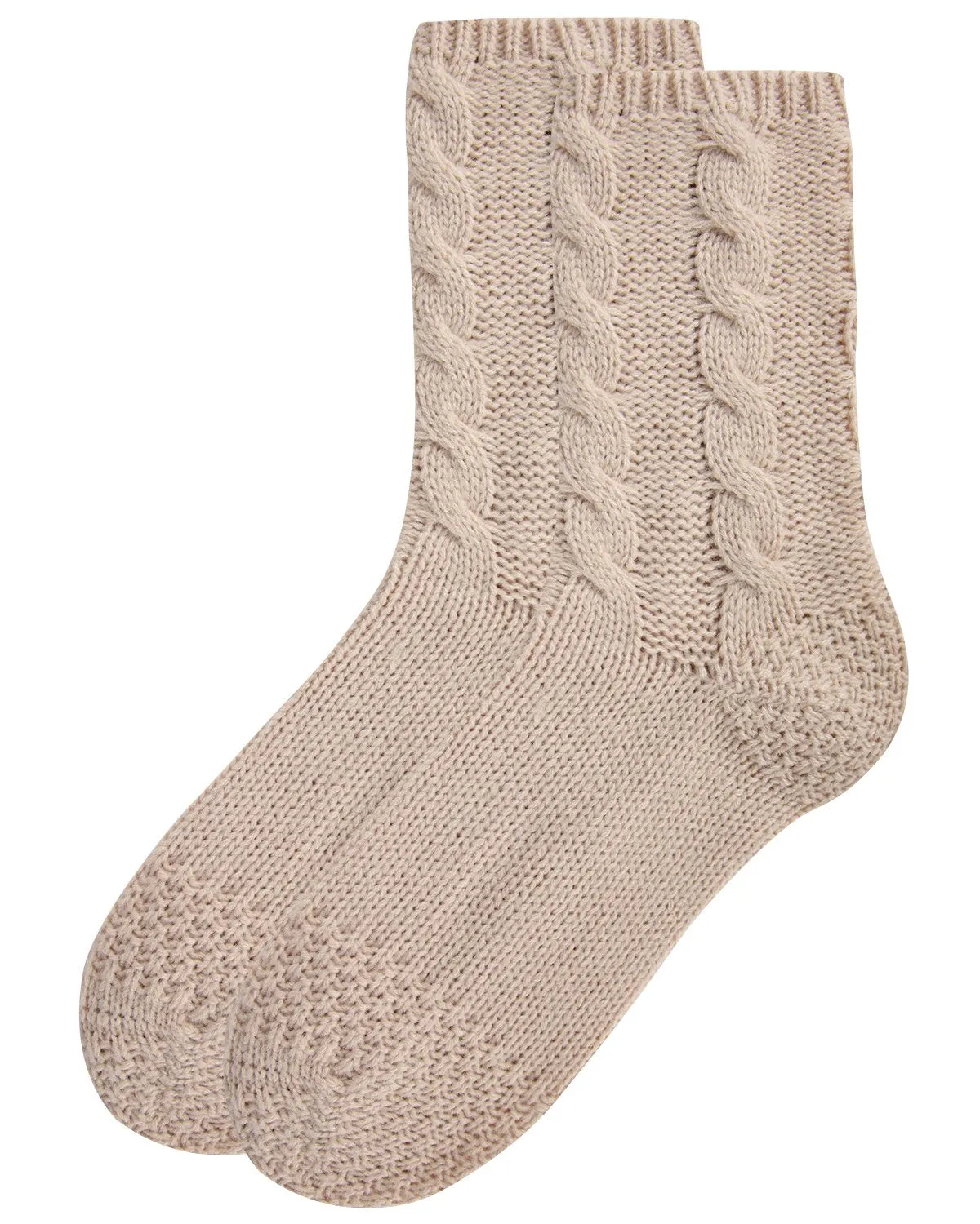 MEMOI MCF05704 CABLE SWEATER KNIT CREW OATMEAL