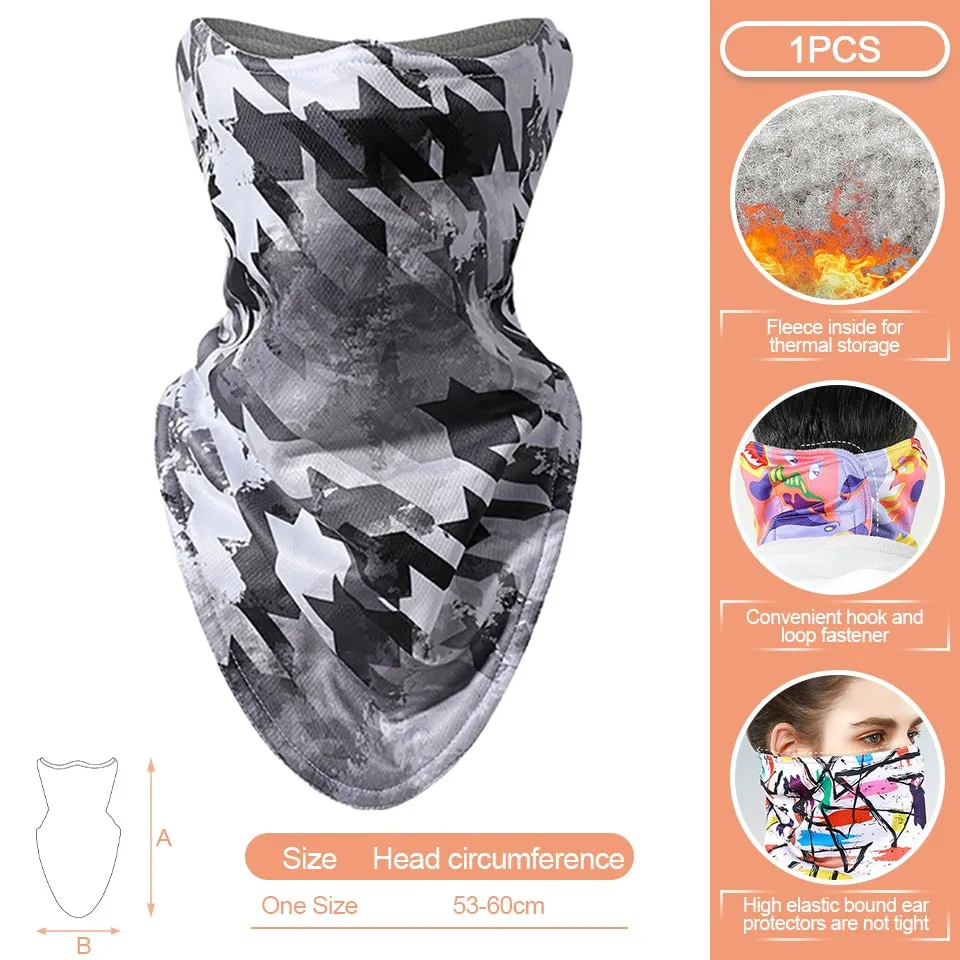 Men Women Fishing face Mask Warmth Fabric Breathable Mesh Windproof dust sun protection