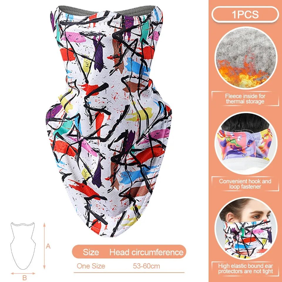 Men Women Fishing face Mask Warmth Fabric Breathable Mesh Windproof dust sun protection