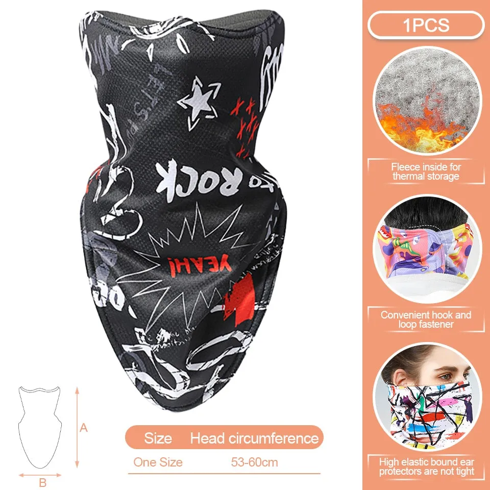 Men Women Fishing face Mask Warmth Fabric Breathable Mesh Windproof dust sun protection